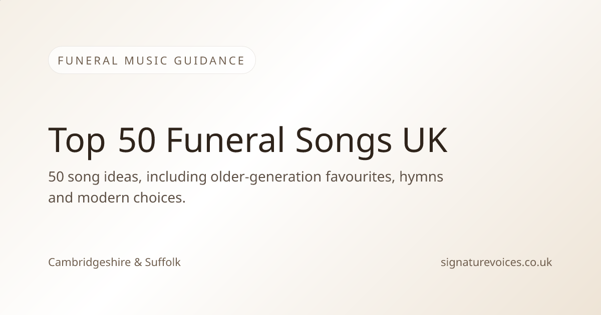 Funeral Singers Cambridge & Suffolk | Signature Voices